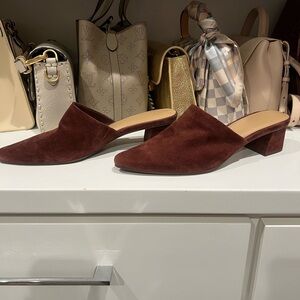 Suede Mules